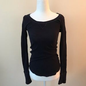 Aerie by AE, Long Sleeve Thermal, Medium, Navy